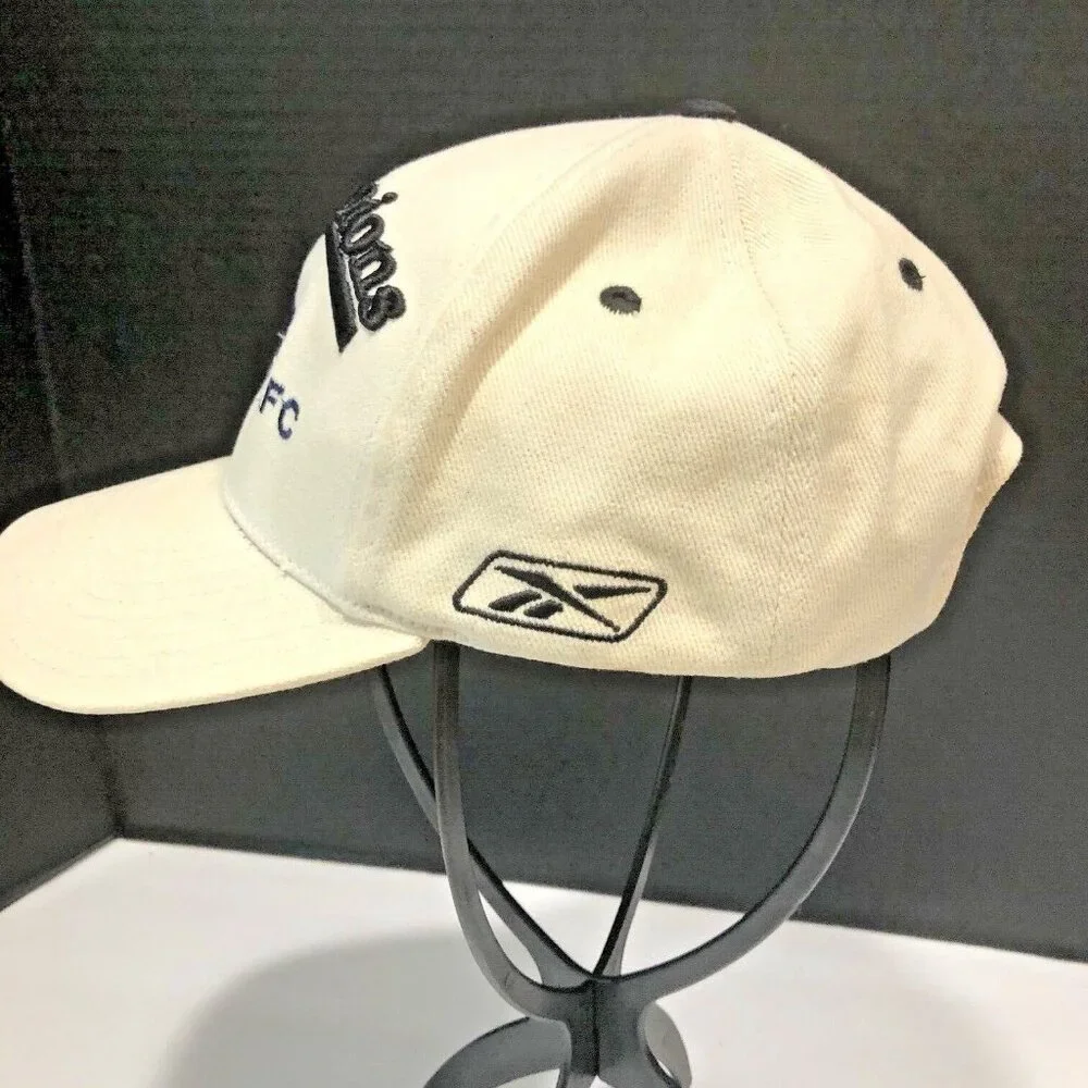 VTG New England Patriots 2003 AFC Champions Hat Cap White Reebok Embroider‎ Logo